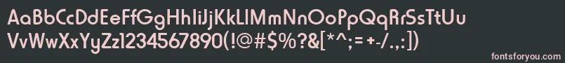Шрифт Horatiodmed – розовые шрифты на чёрном фоне