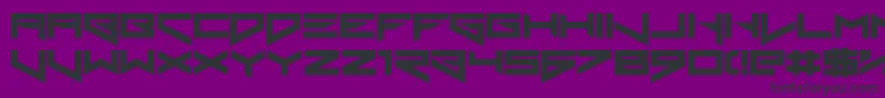 XerosTheorem Font – Black Fonts on Purple Background