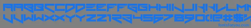 Подробнее о шрифте XerosTheorem Шрифт XerosTheorem – синие шрифты на сером фоне