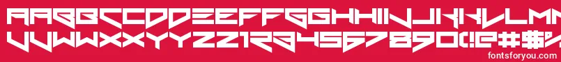 XerosTheorem Font – White Fonts on Red Background
