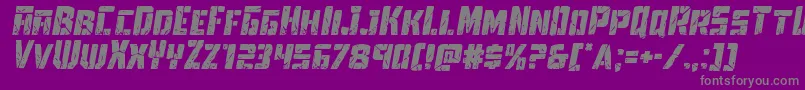 Towerruinsital Font – Gray Fonts on Purple Background