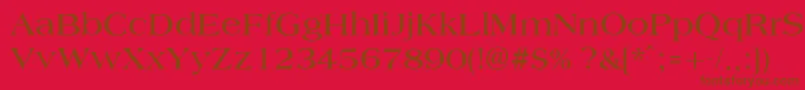 AmphionBold Font – Brown Fonts on Red Background