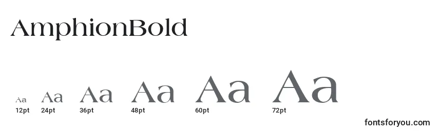 AmphionBold Font Sizes