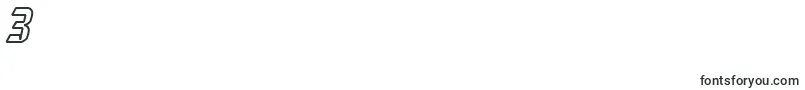 Strangephenomena  Outlined  Font – Fonts for Digit 3