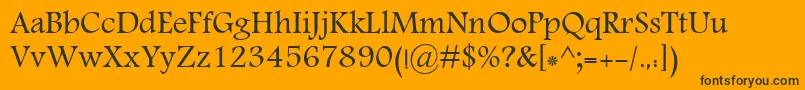 MoNawel Font – Black Fonts on Orange Background