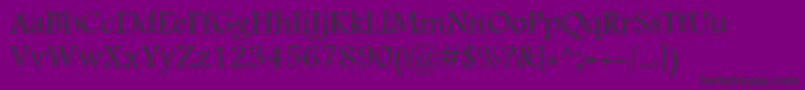 フォントMoNawel – 紫の背景に黒い文字