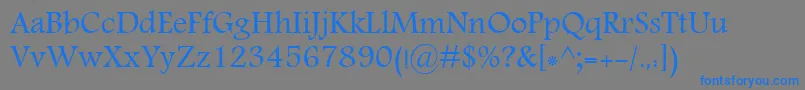 MoNawel Font – Blue Fonts on Gray Background
