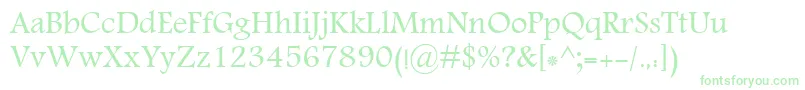 MoNawel Font – Green Fonts on White Background