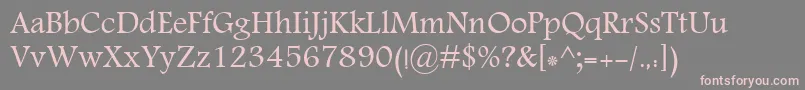MoNawel Font – Pink Fonts on Gray Background