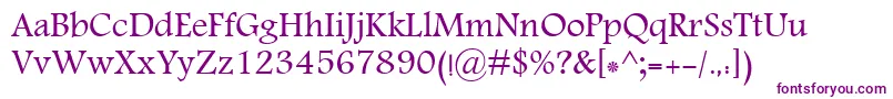 MoNawel-fontti – violetit fontit valkoisella taustalla