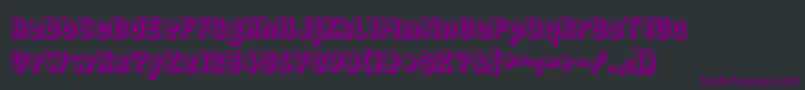 AlgolixRegular Font – Purple Fonts on Black Background