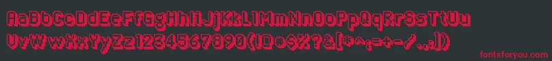 AlgolixRegular Font – Red Fonts on Black Background