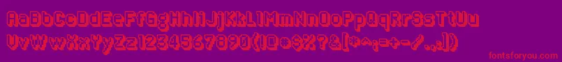 AlgolixRegular Font – Red Fonts on Purple Background