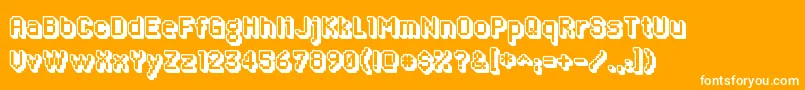 AlgolixRegular Font – White Fonts on Orange Background