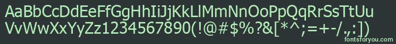 Шрифт Tahoma0 – зелёные шрифты на чёрном фоне