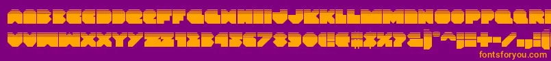 Vxrockethalf Font – Orange Fonts on Purple Background