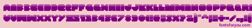 Vxrockethalf Font – Purple Fonts on Pink Background