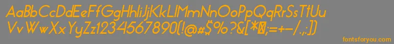 EssenceSansBoldItalic Font – Orange Fonts on Gray Background