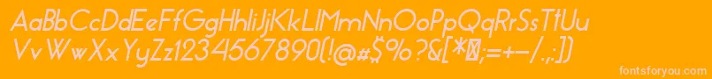 EssenceSansBoldItalic Font – Pink Fonts on Orange Background