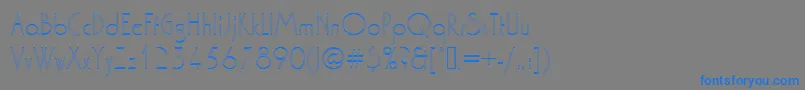Washingtondextligou1-fontti – siniset fontit harmaalla taustalla