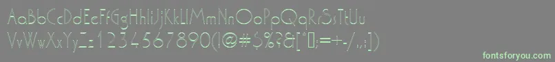 Washingtondextligou1-fontti – vihreät fontit harmaalla taustalla