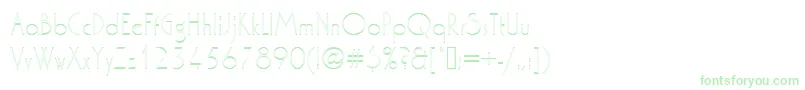 Washingtondextligou1-Schriftart – Grüne Schriften auf weißem Hintergrund