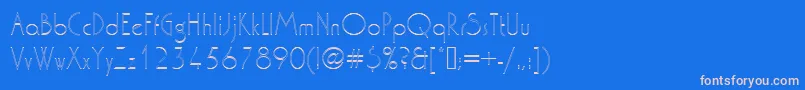 フォントWashingtondextligou1 – ピンクの文字、青い背景