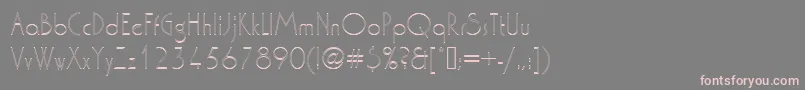 Washingtondextligou1-Schriftart – Rosa Schriften auf grauem Hintergrund