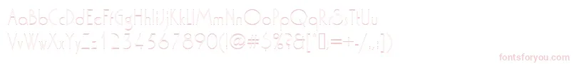 Шрифт Washingtondextligou1 – розовые шрифты на белом фоне