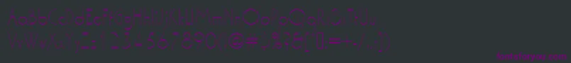 Washingtondextligou1-fontti – violetit fontit mustalla taustalla