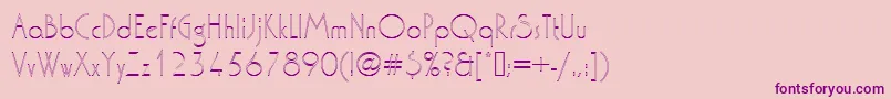 Шрифт Washingtondextligou1 – фиолетовые шрифты на розовом фоне