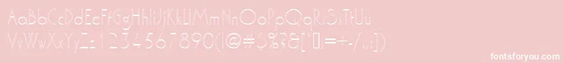 Washingtondextligou1-fontti – valkoiset fontit vaaleanpunaisella taustalla