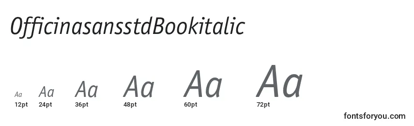 Размеры шрифта OfficinasansstdBookitalic
