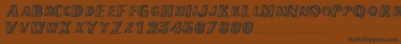 TexmexdisplayscapssskRegular Font – Black Fonts on Brown Background