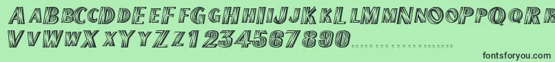 TexmexdisplayscapssskRegular Font – Black Fonts on Green Background