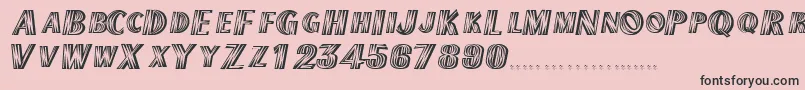TexmexdisplayscapssskRegular Font – Black Fonts on Pink Background