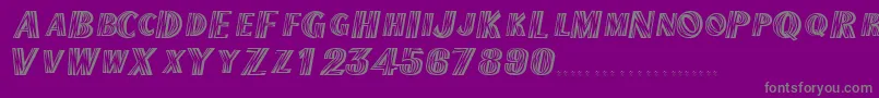 TexmexdisplayscapssskRegular Font – Gray Fonts on Purple Background