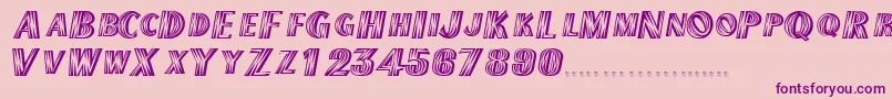 TexmexdisplayscapssskRegular Font – Purple Fonts on Pink Background