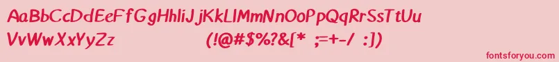 Matthiola Font – Red Fonts on Pink Background