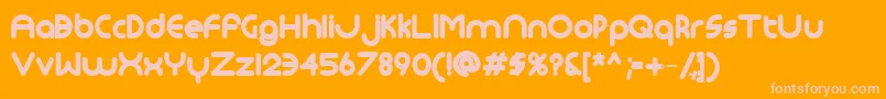 Monoglyceride Extrabold Font – Pink Fonts on Orange Background