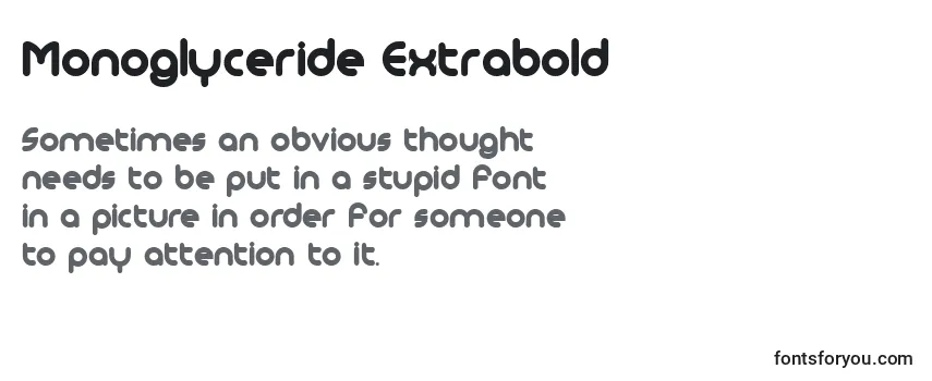 Monoglyceride Extrabold フォントのレビュー