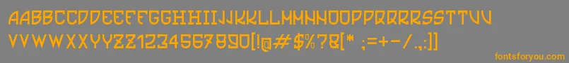 Ultras Font – Orange Fonts on Gray Background
