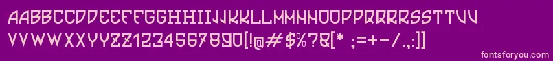 Ultras Font – Pink Fonts on Purple Background