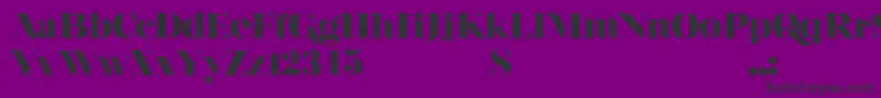 NouvelleVagueBlack Font – Black Fonts on Purple Background