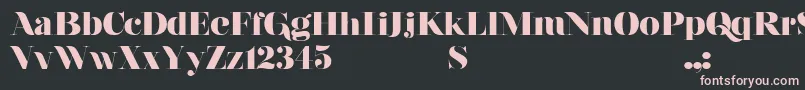 NouvelleVagueBlack Font – Pink Fonts on Black Background