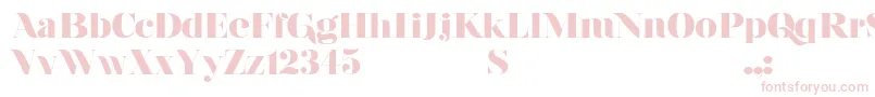 NouvelleVagueBlack Font – Pink Fonts on White Background