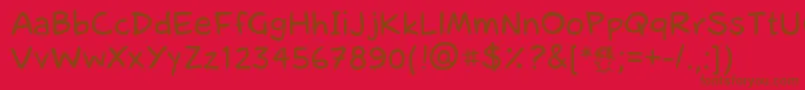 Lisätietoja Caricaturista-fontista Caricaturista-fontti – ruskeat fontit punaisella taustalla