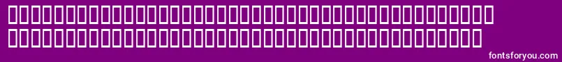 Doomed Font – White Fonts on Purple Background