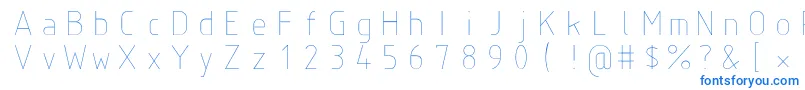 Isoct2 Font – Blue Fonts on White Background