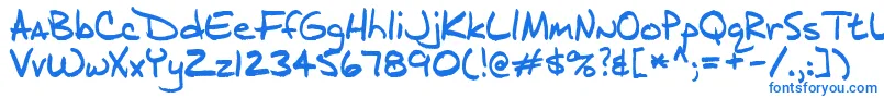 Шрифт J.D – синие шрифты